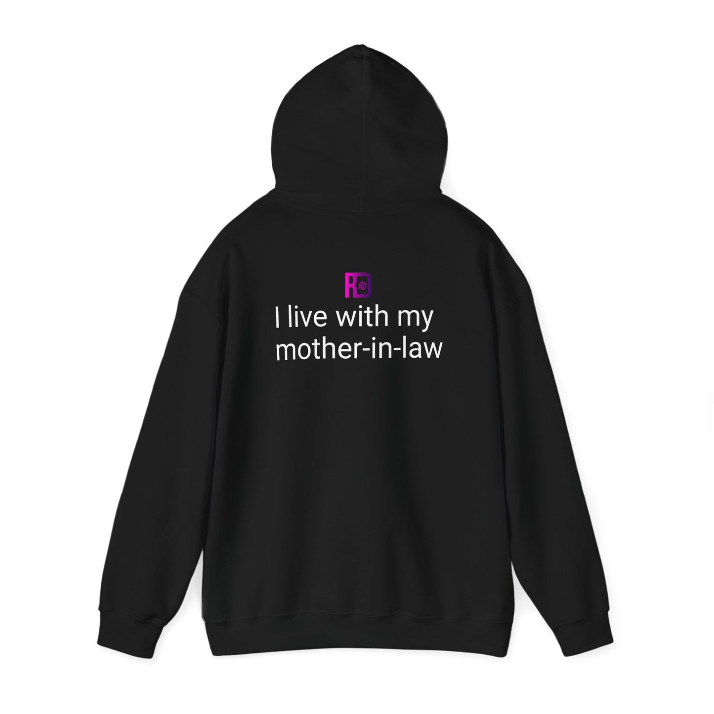 Applause, I live with my mother-in-law - Unisex Heavy Blend™ Hooded Sweatshirt